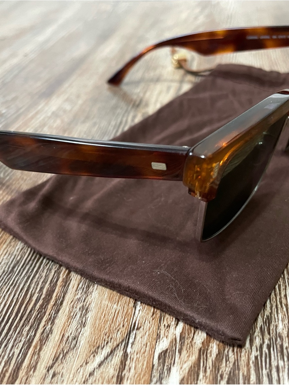 CELINE CL40054U Mineral Havana Tortoise Shape Cat Eye Half Rim Sunglasses - Picture 6 of 14